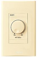 Светорегулятор с накладкой Legrand Anam Zunis 1-м 2 мод. 1000W для ламп накаливания бежевый картинка